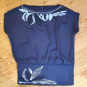 Sequin slouchy blouse - size XS